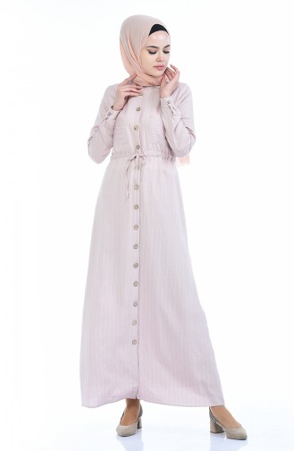 Powder Hijab Dress 0169-04