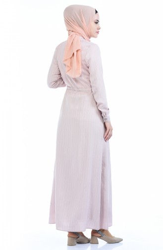 Powder Hijab Dress 0169-04