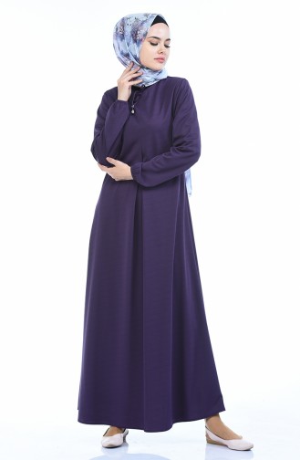 Purple Hijab Dress 8380-02
