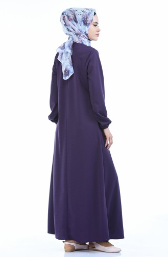 Purple Hijab Dress 8380-02