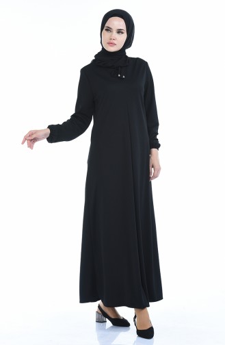 Black İslamitische Jurk 8380-04