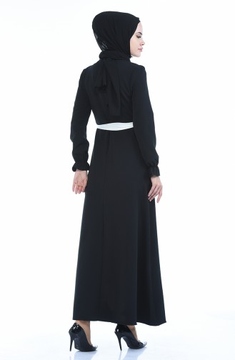 فستان أسود 60038-02