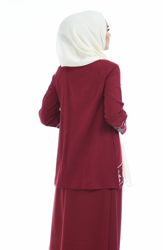 Claret red Blouse 21203-02