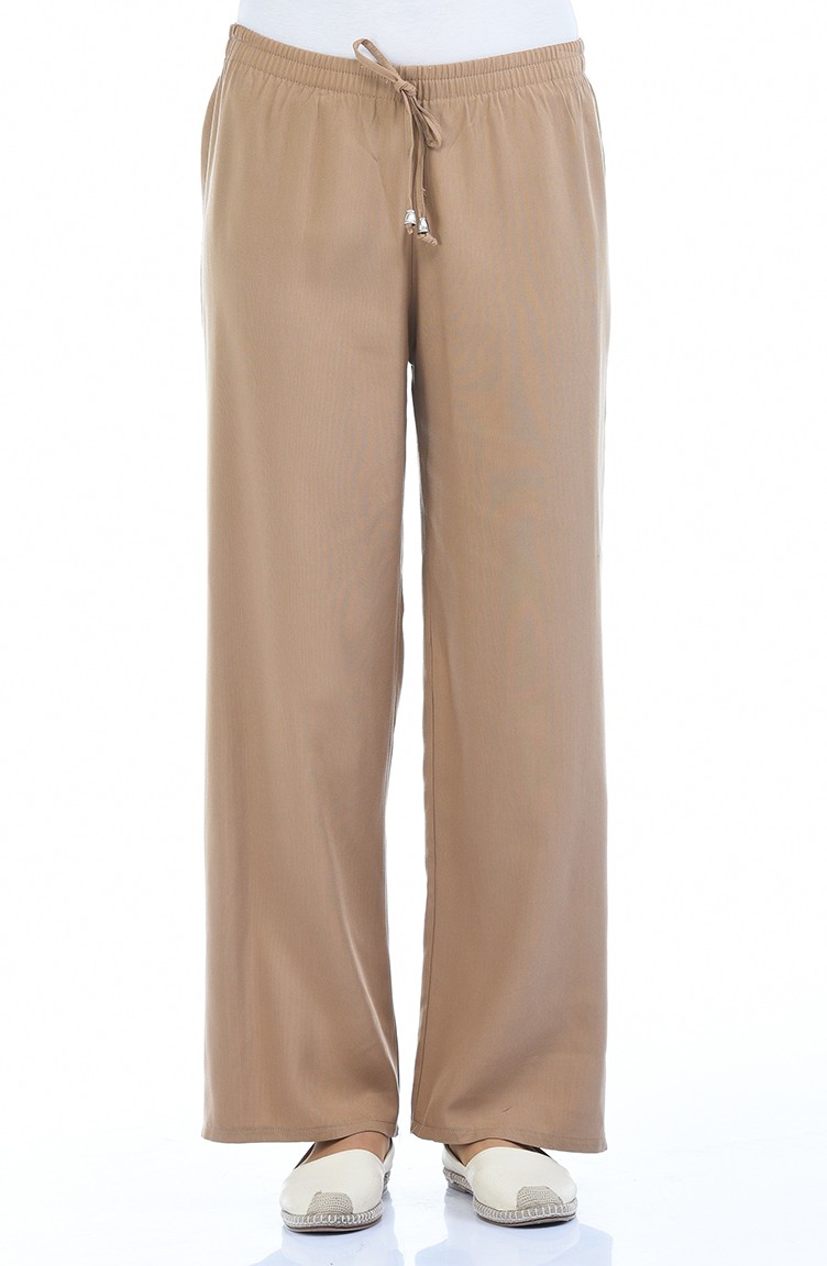 zara camel flared trousers