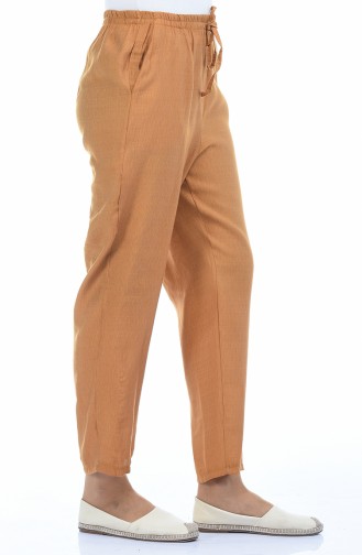 Waist Elastic Trousers 0290-05 Camel 0290-05
