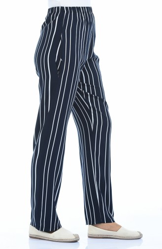 Navy Blue Pants 1051C-01