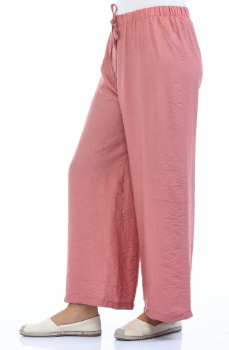 Pantalon Large Taille élastique 25075-03 Rose Pâle 25075-03