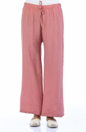 Pantalon Large Taille élastique 25075-03 Rose Pâle 25075-03