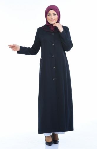 Abaya mit Tasche 5125-01 Dunkelblau 5125-01