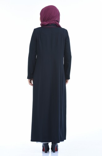 Abaya mit Tasche 5125-01 Dunkelblau 5125-01