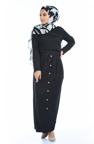 Black İslamitische Jurk 4275-02