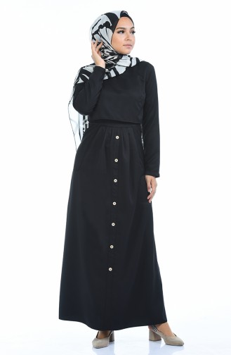 Black İslamitische Jurk 4275-02