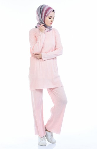 Ensemble Deux Pieces Tunique Pantalon 3316-30 Poudre 3316-30