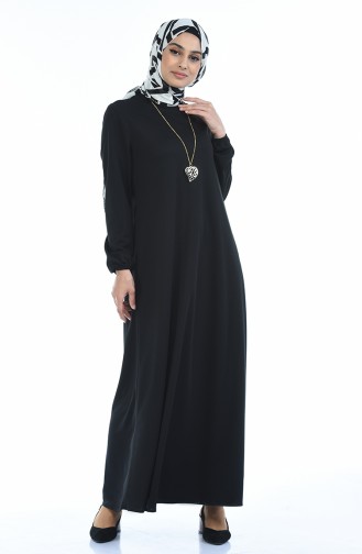Black Hijab Dress 0103-05