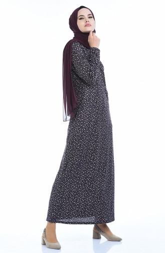 Purple İslamitische Jurk 8837-02