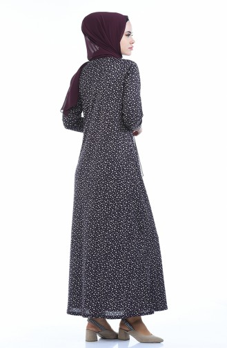 Purple Hijab Dress 8837-02
