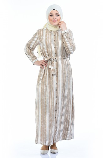 Mink Hijab Dress 7516-01