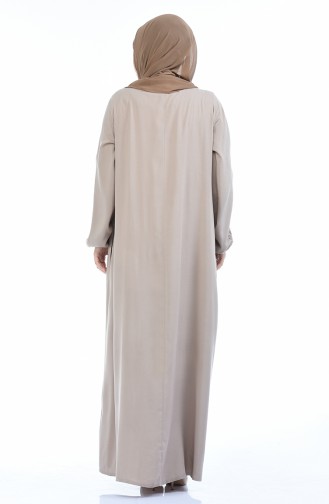 فستان رمادي فاتح 0YYA99200-05