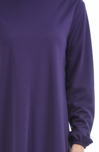 Purple Hijab Dress 8370-11