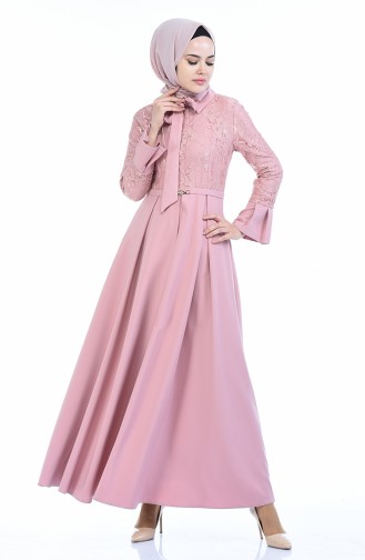 Powder Hijab Dress 9439-04