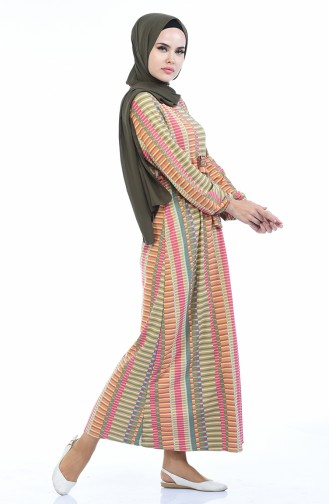 Powder Hijab Dress 4791F-04