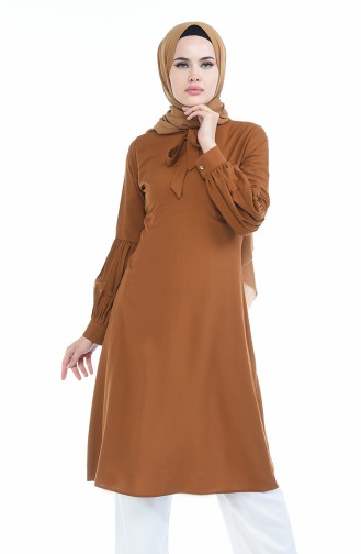 Kravat Yaka Tunik 5018-09 Taba