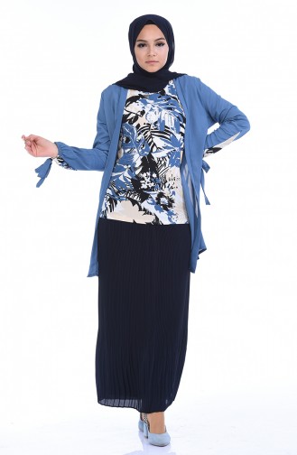 Navy Blue Rok 5273-07