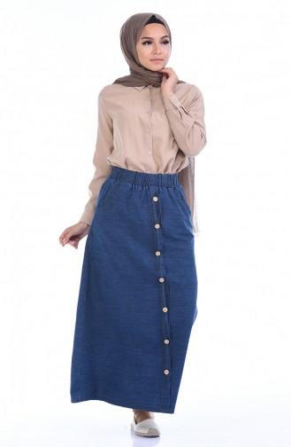 Navy Blue Skirt 2819-01