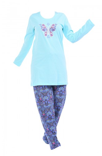 Ensemble Pyjama Pour Femme 705079-02 Vert Menthe 705079-02