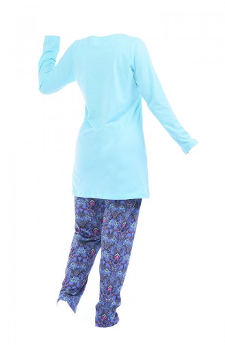 Ensemble Pyjama Pour Femme 705079-02 Vert Menthe 705079-02