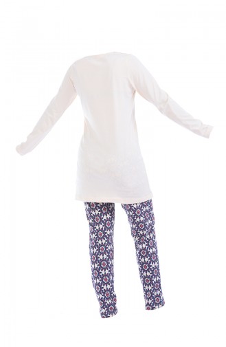 Cream Pajamas 705103-01