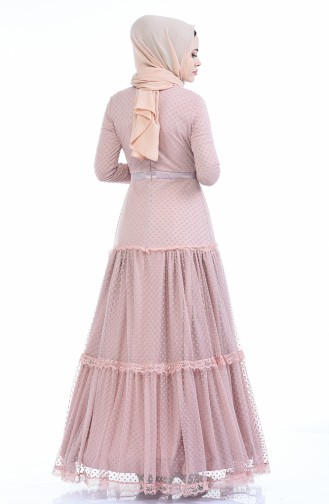 Powder Hijab Dress 12010-01