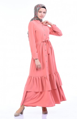 فستان وردي حلوى 1285-09