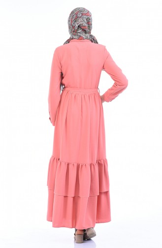 Sugar Pink Hijab Dress 1285-09