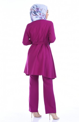 Tunika Hose Doppel Set mit Band 0235-09 Fuchsia 0235-09