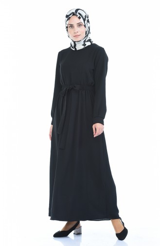 Black Hijab Dress 1284-06