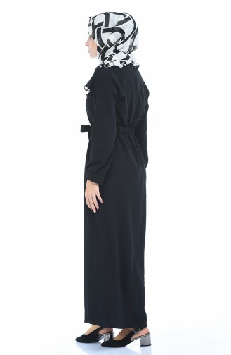 Black Hijab Dress 1284-06