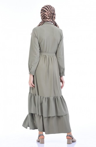 فستان أخضر حشيشي 1285-05