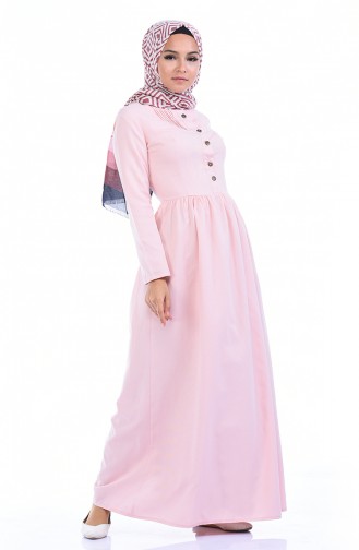 Powder Hijab Dress 7215-18