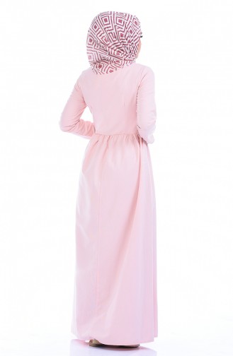 Powder Hijab Dress 7215-18