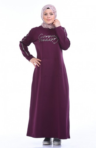 Robe Sport Grande Taille 10008-03 Plum 10008-03