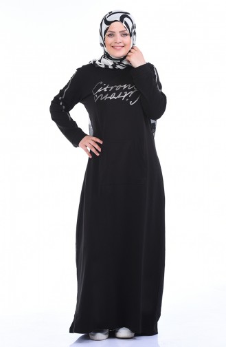 Black İslamitische Jurk 10008-05