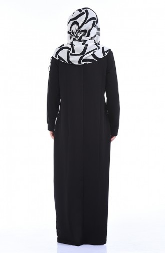 Black İslamitische Jurk 10008-05