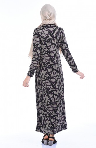 Purple Hijab Dress 8838-01