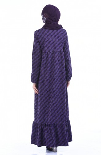 Violet Hijab Dress 1266-01