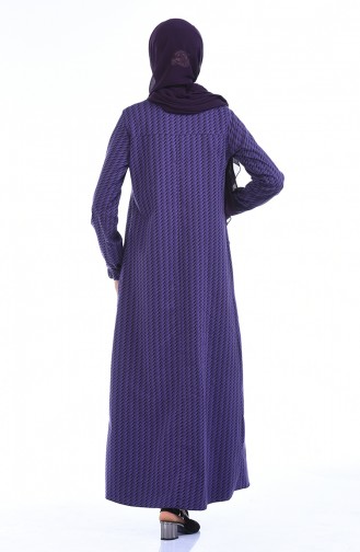 Robe élastique 1272-01 Lila Noir 1272-01