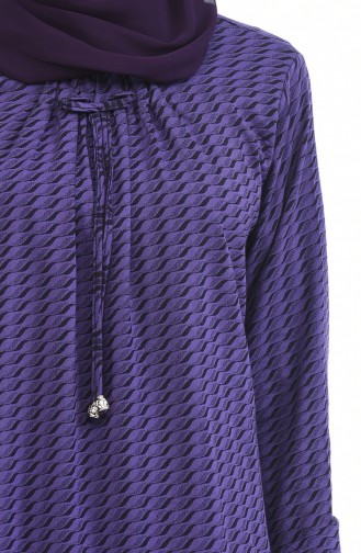 Robe élastique 1272-01 Lila Noir 1272-01