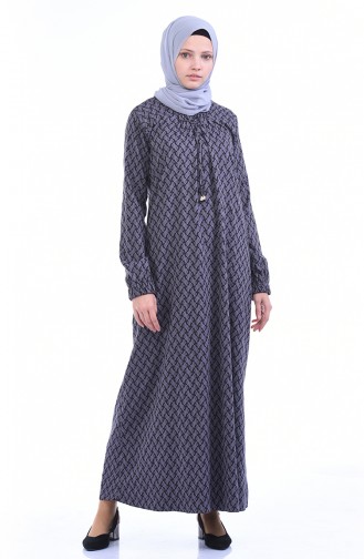 Robe Hijab Noir 1274-01