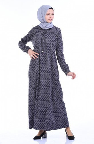 Robe Hijab Noir 1274-01