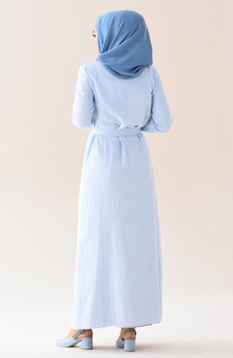 Babyblau Hijab Kleider 6010-03
